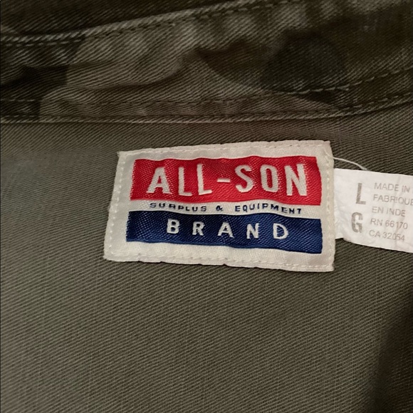 U.S. Army Jacket Button Down Camouflage Men’s Size Large - Picture 5 of 6